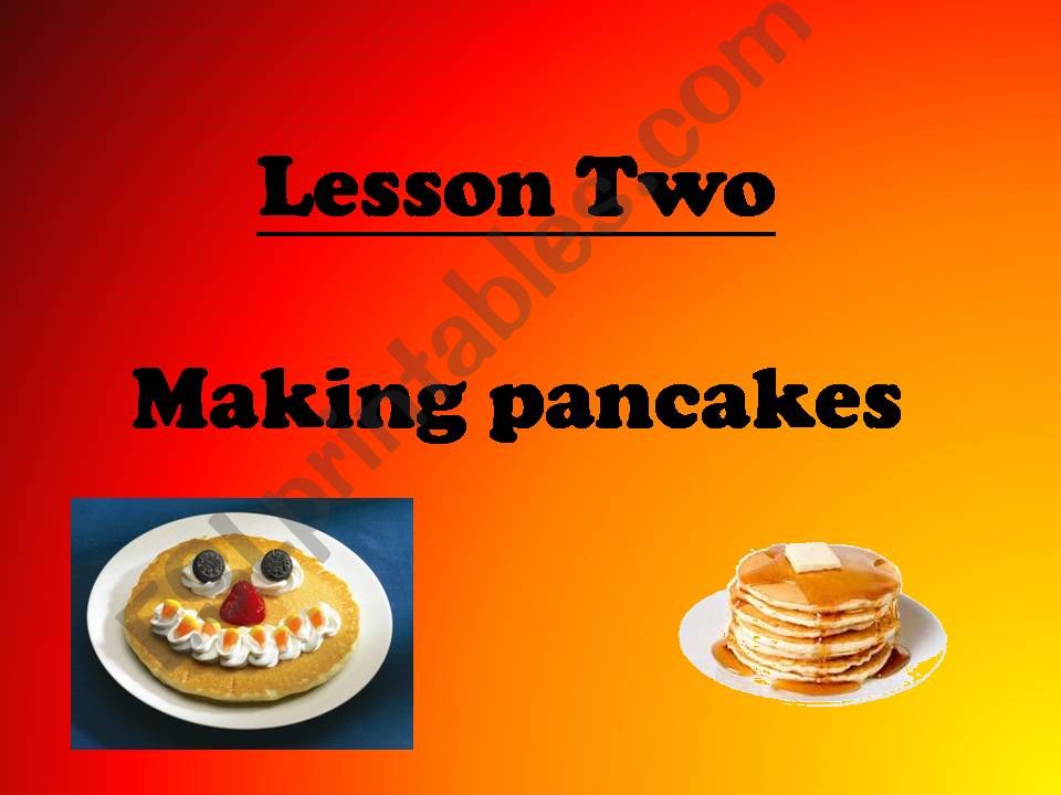 how to make pancake powerpoint