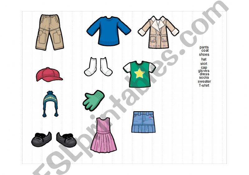 Clothing Review for ESL beginner