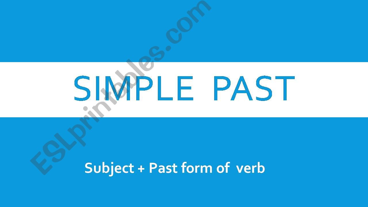 Simple Past Vs. Present Perfect Powerpoint