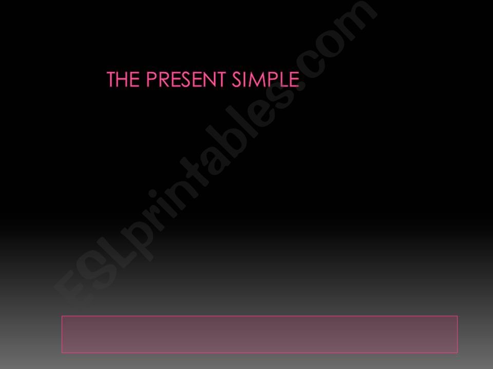 simple present ppt powerpoint