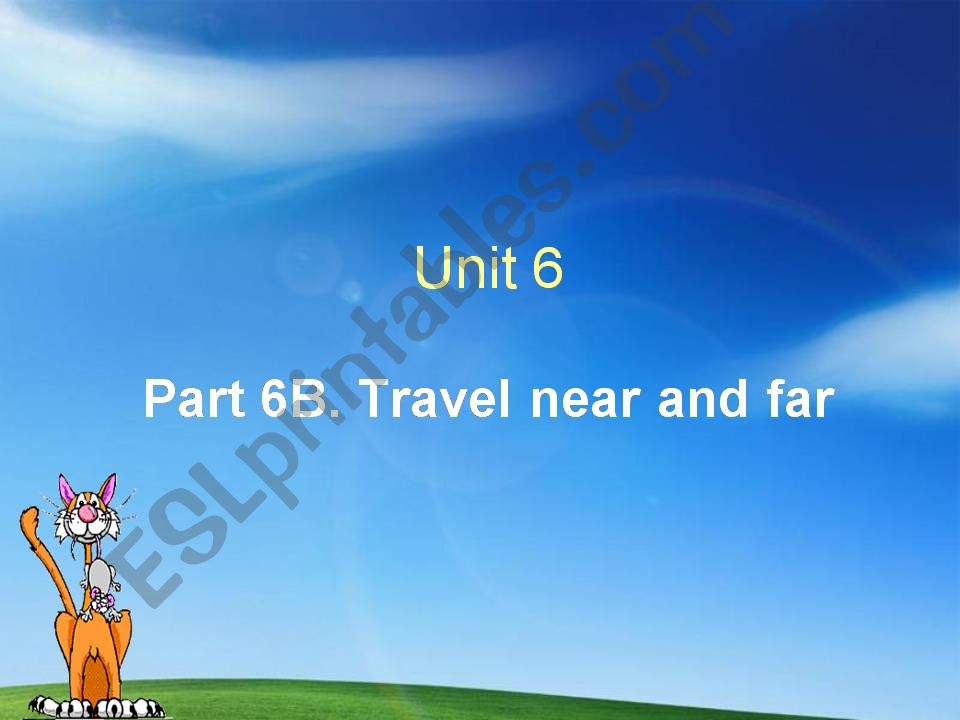 Travel near and far powerpoint