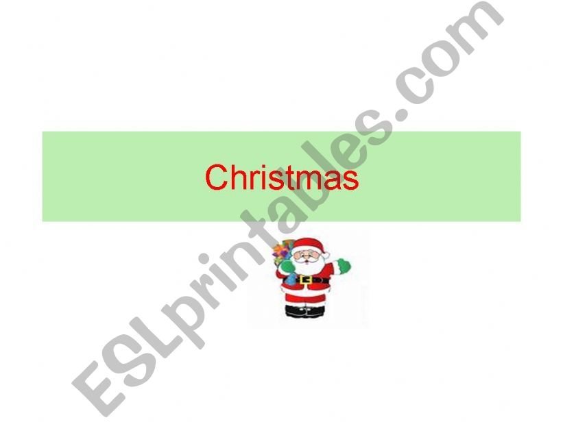 Christmas Vocabulary powerpoint