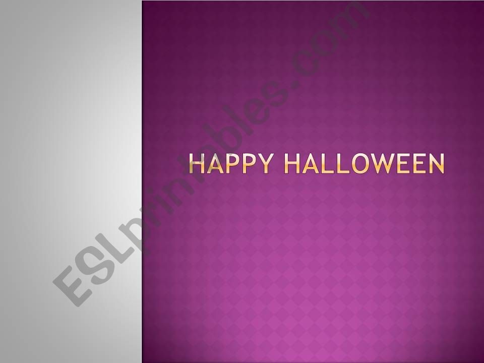 Happy Halloween powerpoint