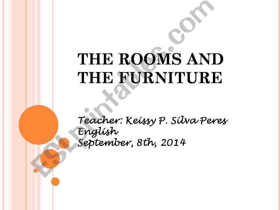 rooms and the furniture powerpoint