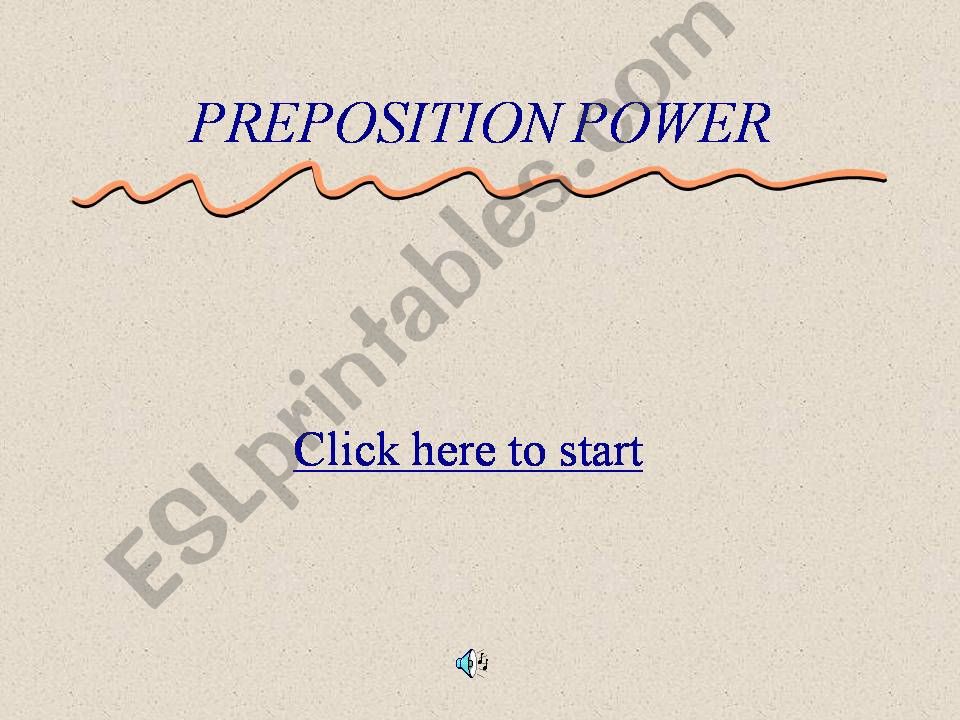 Prepositions  powerpoint