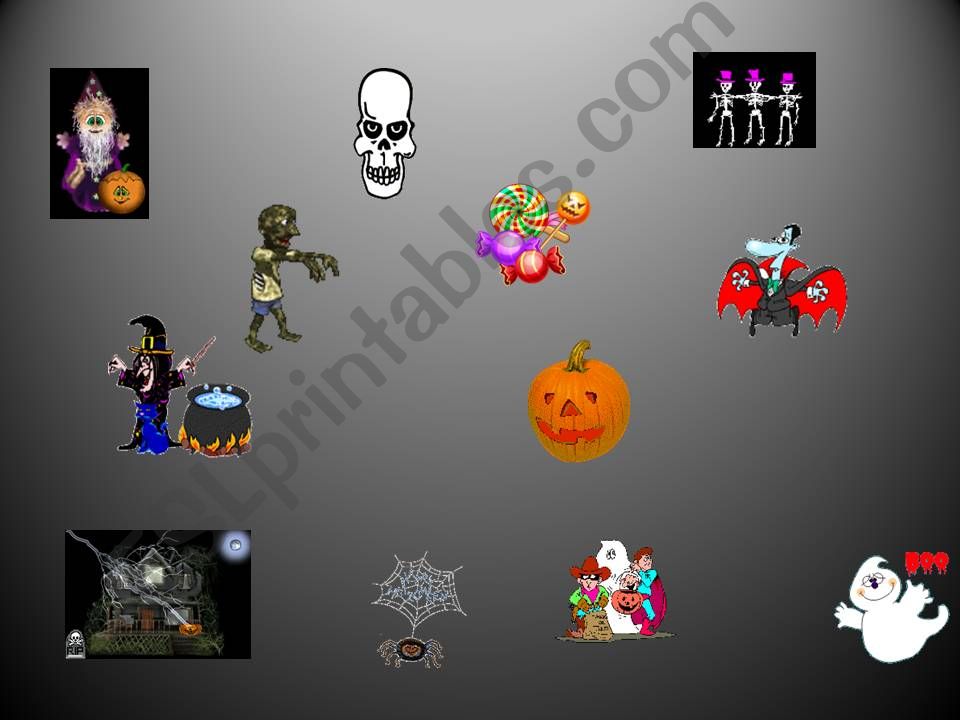 Flash once Halloween game powerpoint