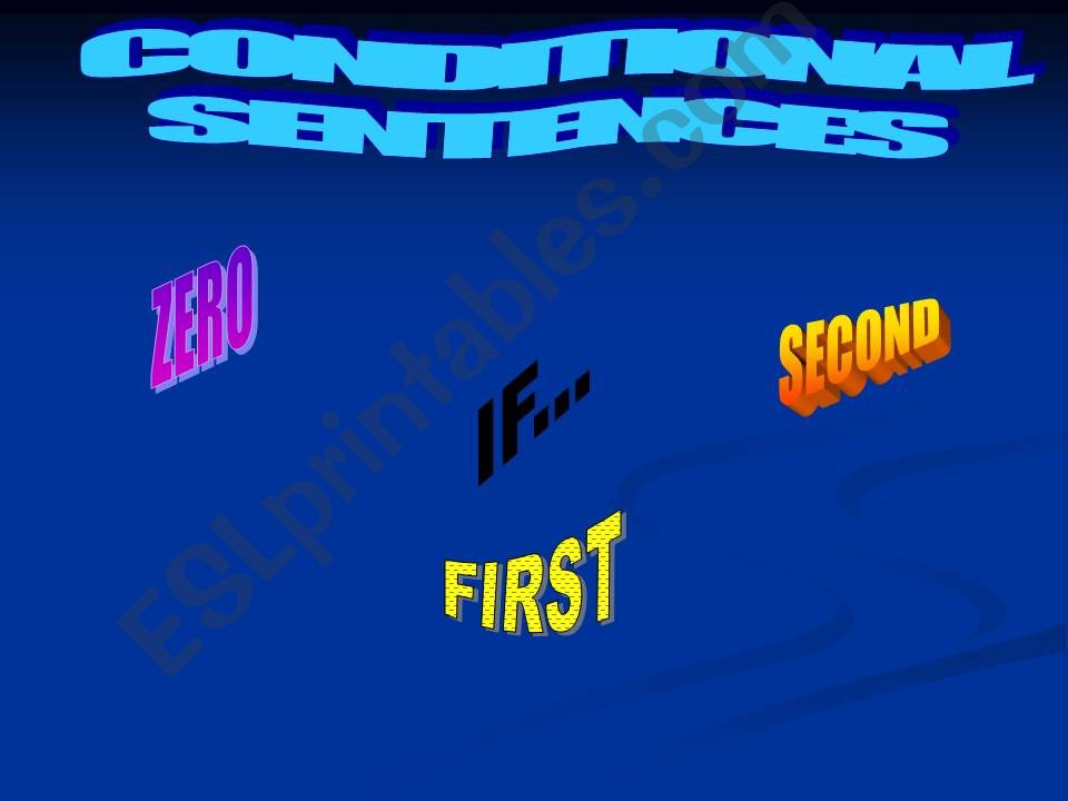 0,1 & 2 Conditional Sentences powerpoint