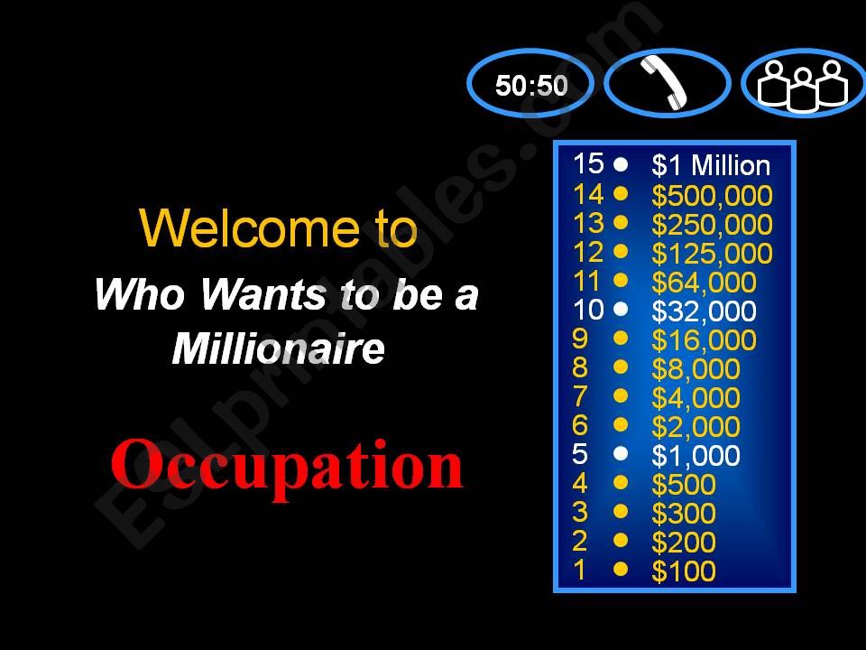 occupations powerpoint