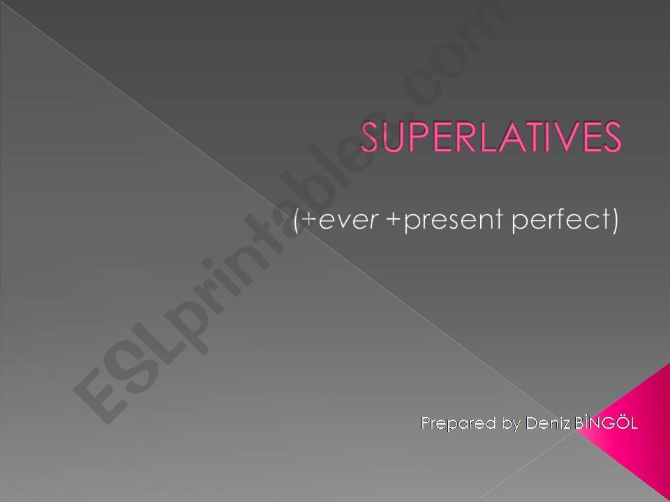 SUPERLATIVES powerpoint