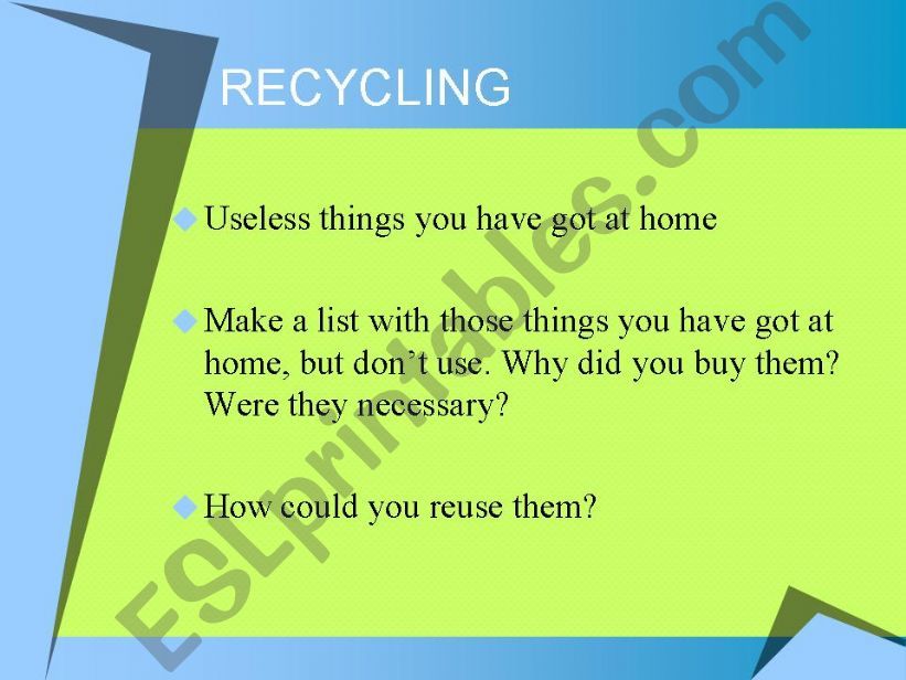 recycling powerpoint