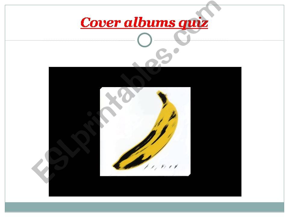 Cover album quiz  powerpoint