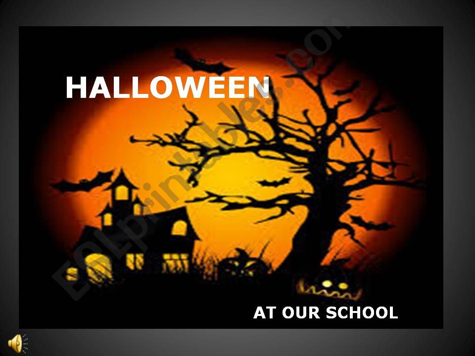 HALLOWEEN AT SCHOOL powerpoint