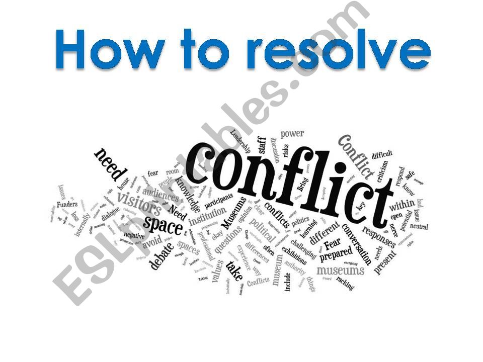 how to resolve conflict powerpoint
