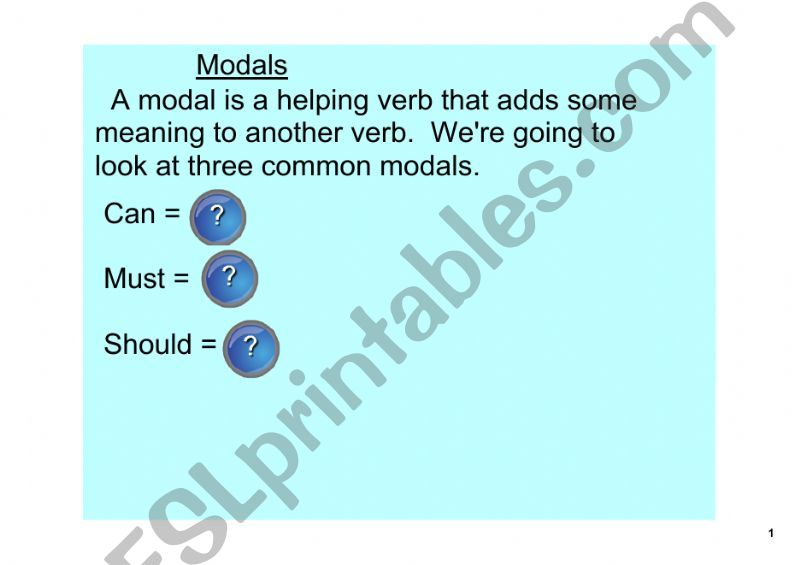 Basic Modals powerpoint