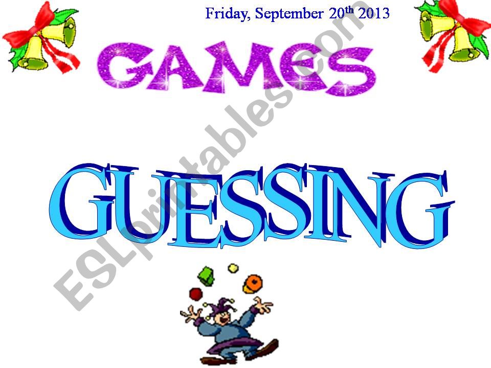 guessing game powerpoint