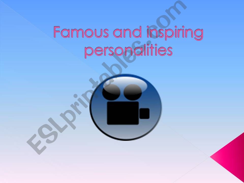 Famous and Inspiring Personalties Powerpoint