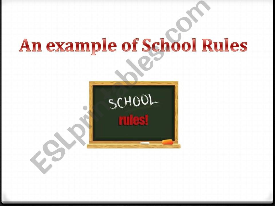 School rules powerpoint