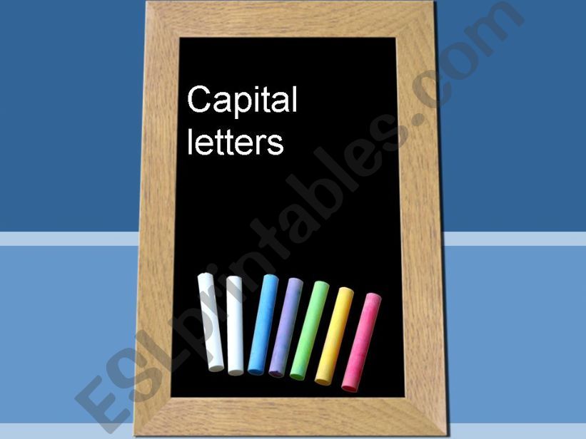 Use of Capital Letters powerpoint