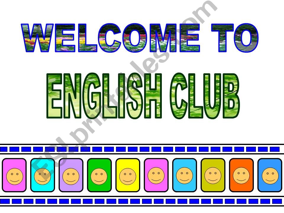 ENGLISH CLUB powerpoint
