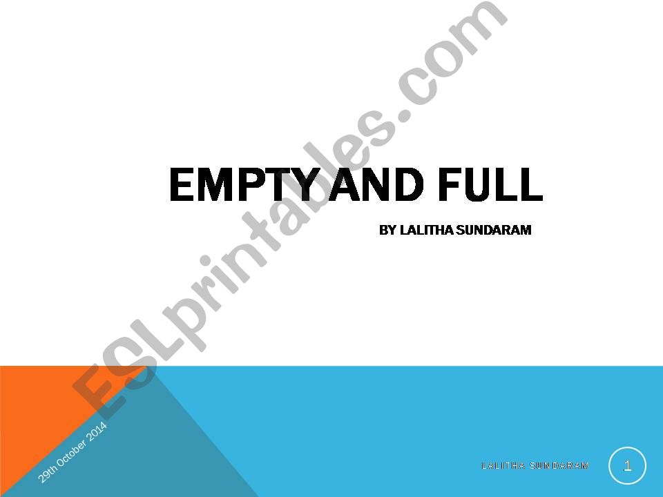 EmptyAnd Full powerpoint