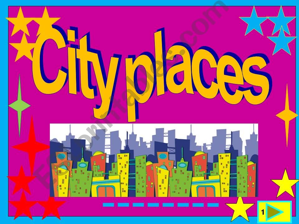city places :multiple choice game