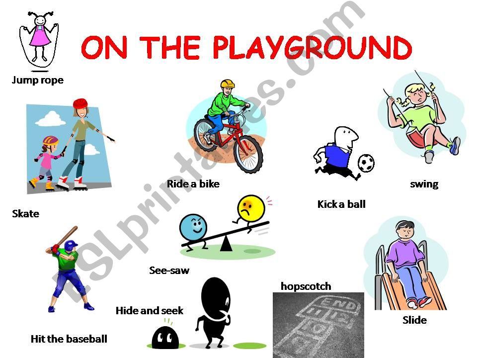 ON THE PLAYGROUND powerpoint