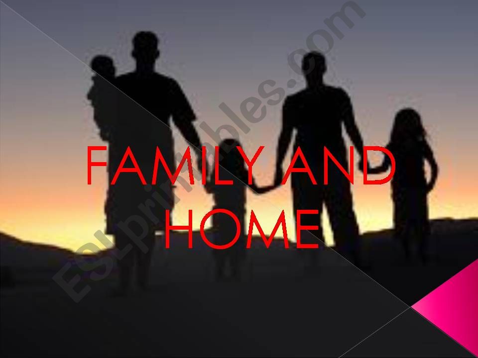 Vocabulary of family and home powerpoint