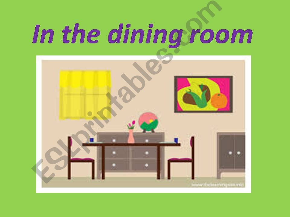In the dining room powerpoint