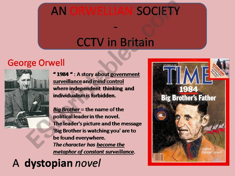 Orwellian societies and Banksy