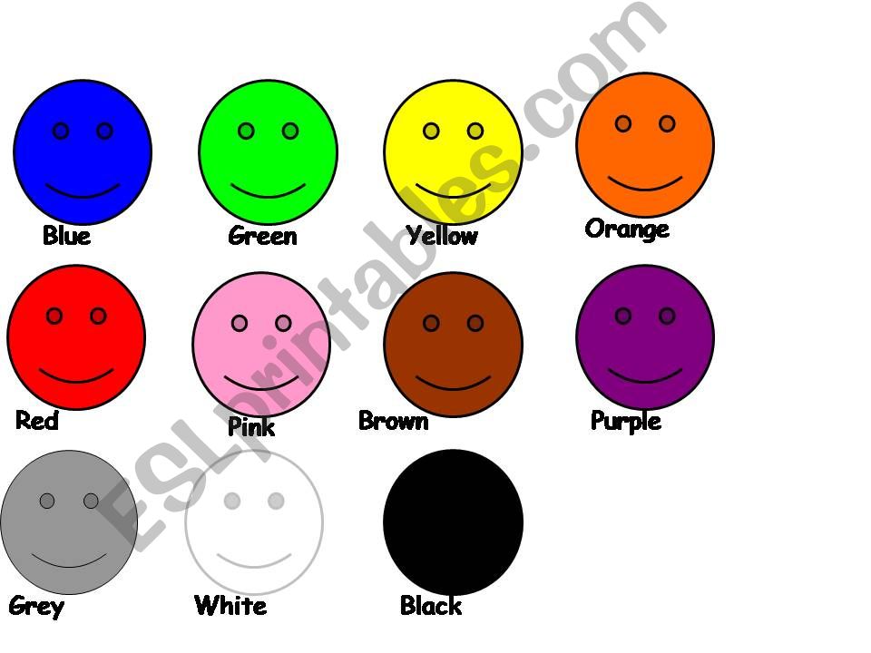 Colours and school objects powerpoint