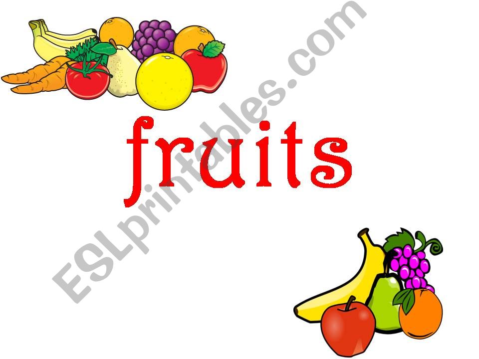 flash cards / fruits powerpoint