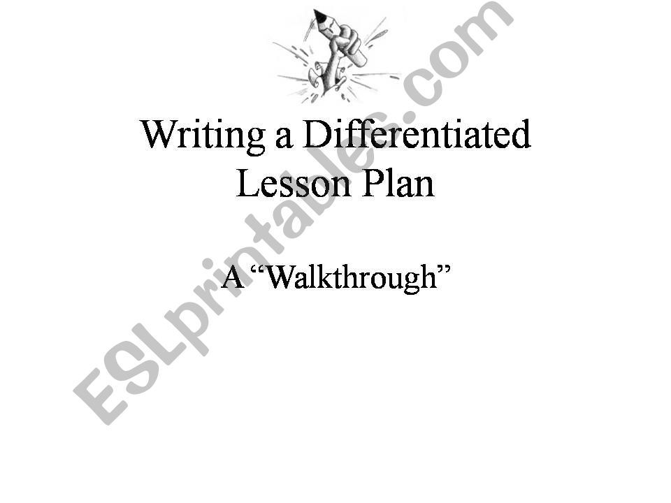 how to write a lesson plan powerpoint