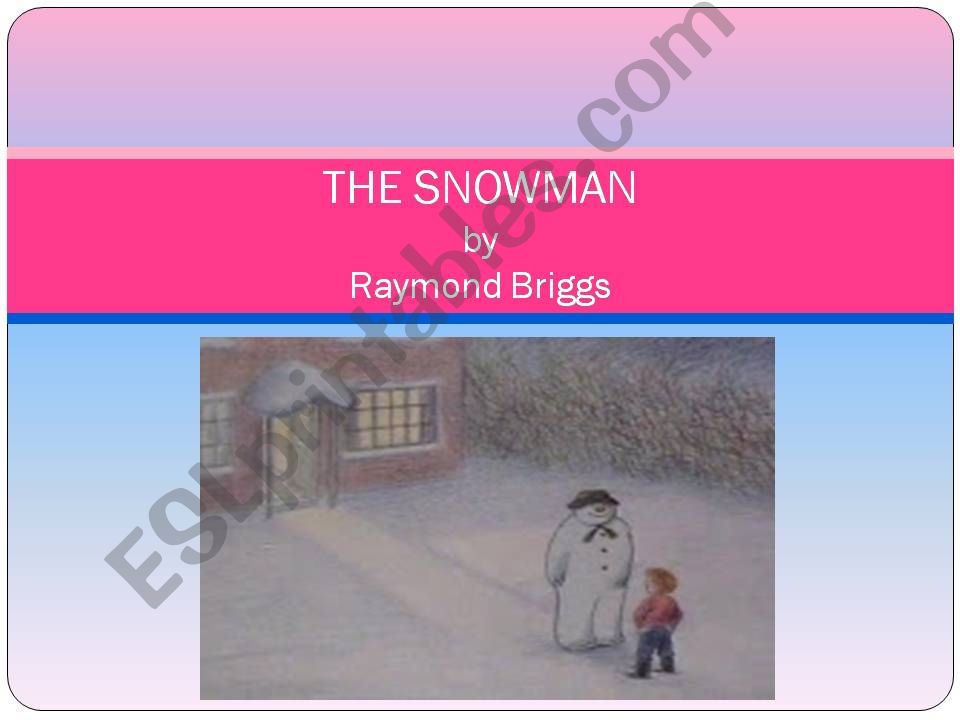 The Snowman, by Raymond Briggs summary, part 1