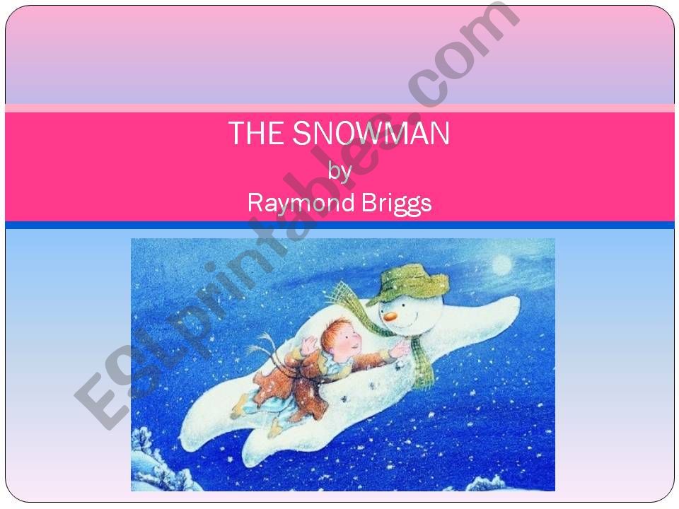 The Snowman, by Raymond Briggs summary, part 3