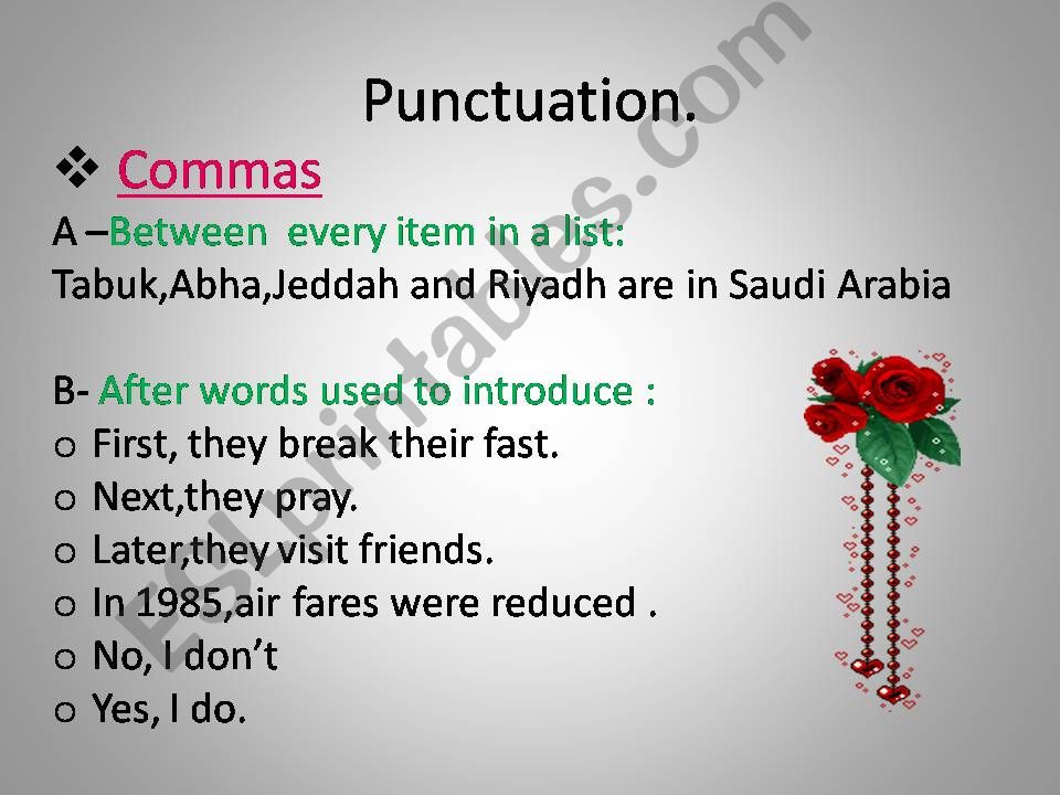 Punctuation powerpoint