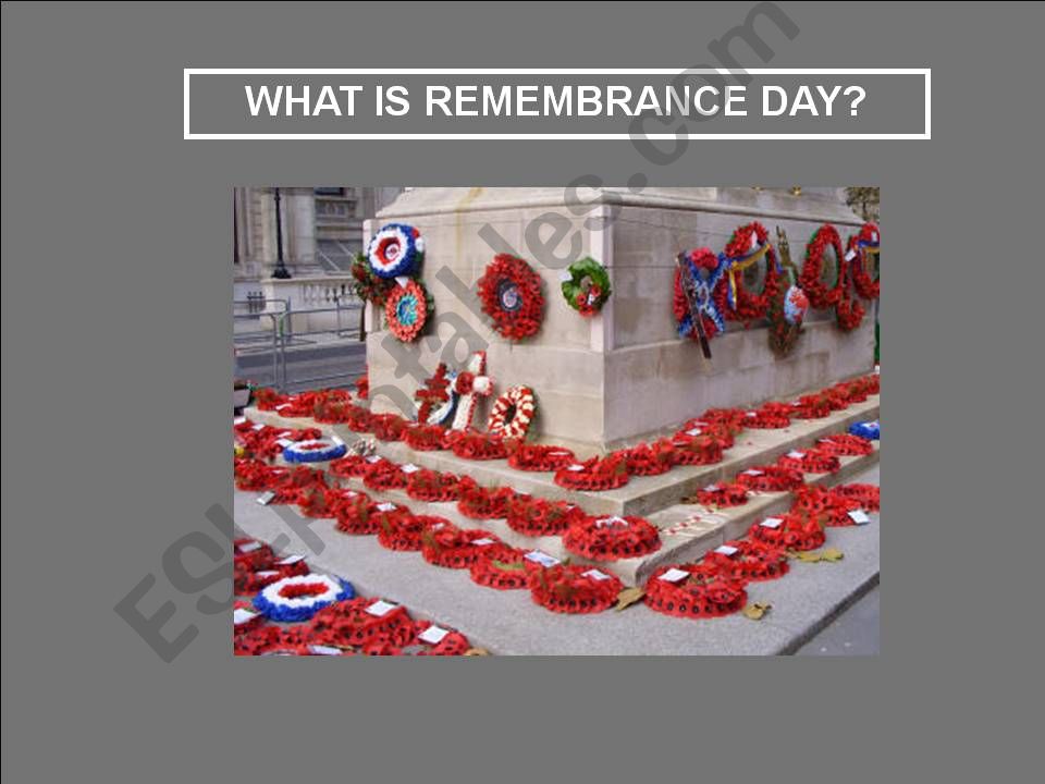 What is Remembrance Day? powerpoint