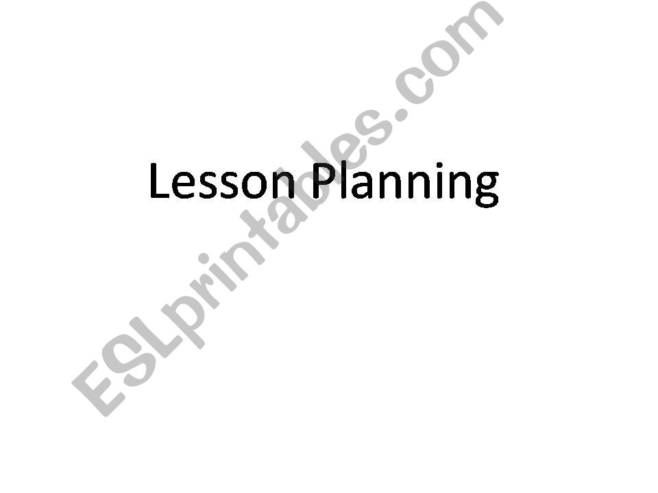 lesson plan powerpoint