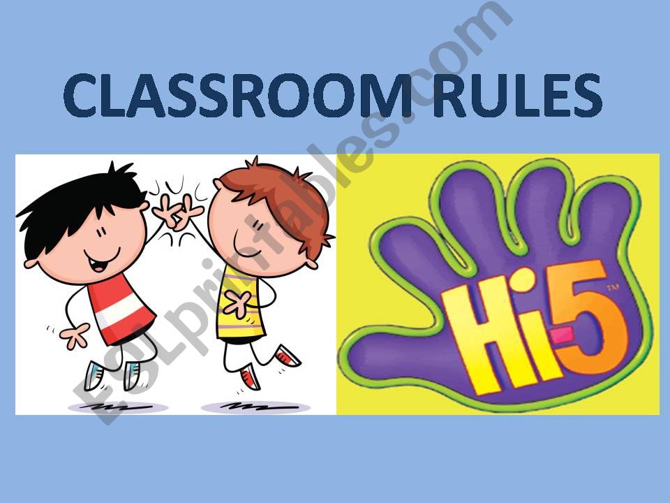 Classroom Rules powerpoint