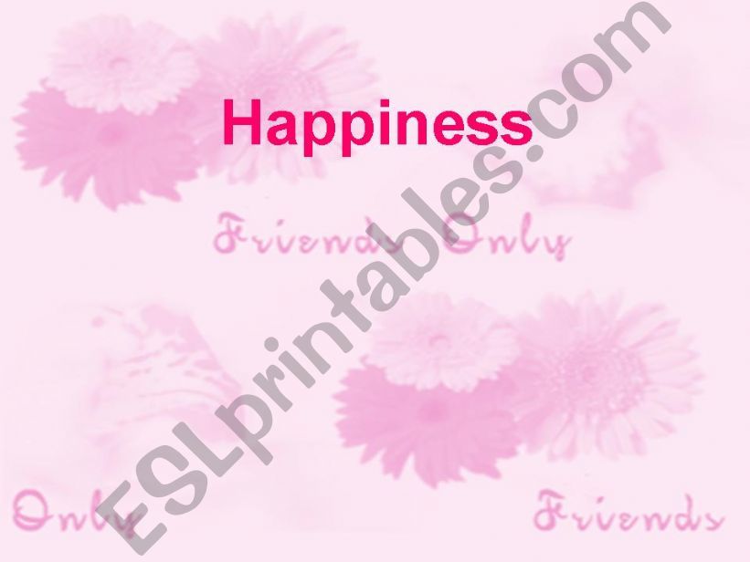Happiness powerpoint