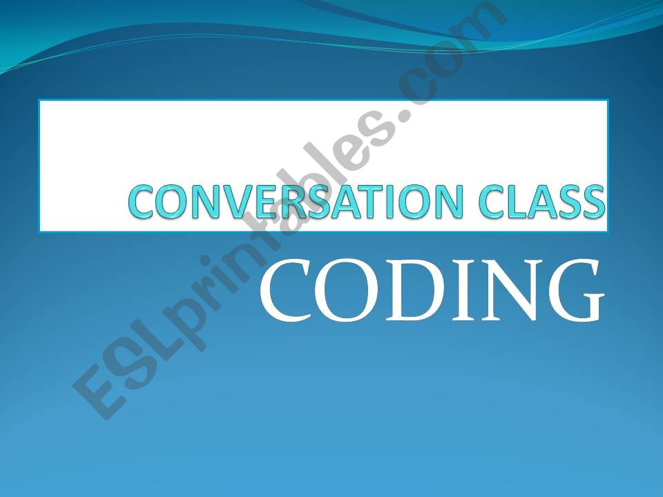 Coding - Computer Programming powerpoint