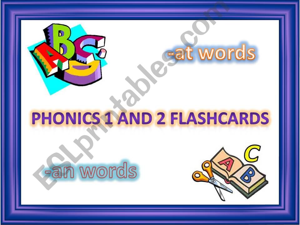ABC Book: Unit 1 and 2 Phonice Flashcards