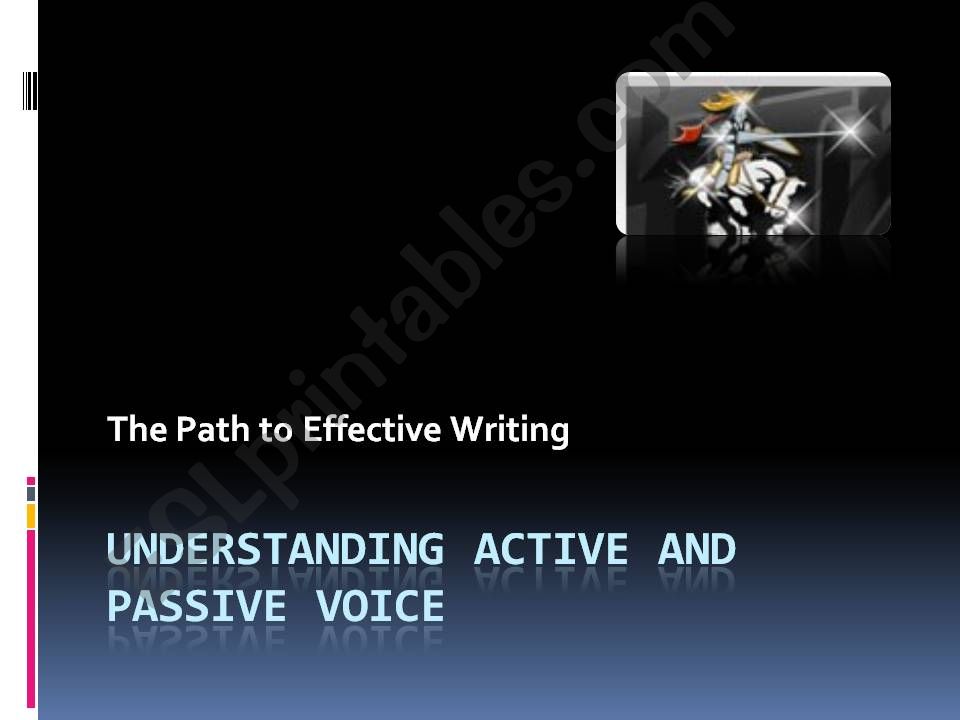 Active and Passive Voice powerpoint
