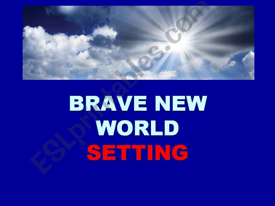 Brave New World powerpoint