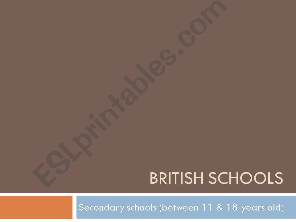 British schools powerpoint