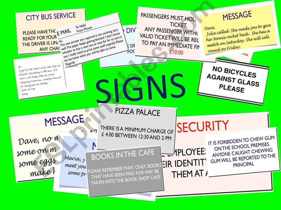Signs powerpoint