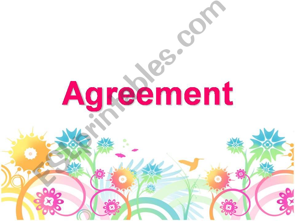 Agreement powerpoint