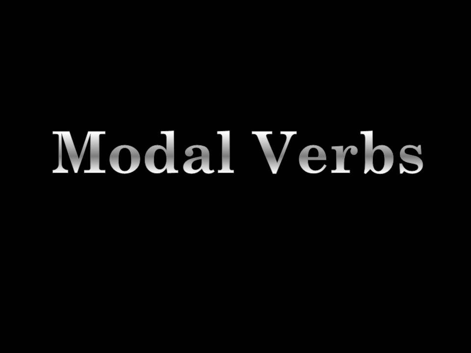 Modal Verbs powerpoint