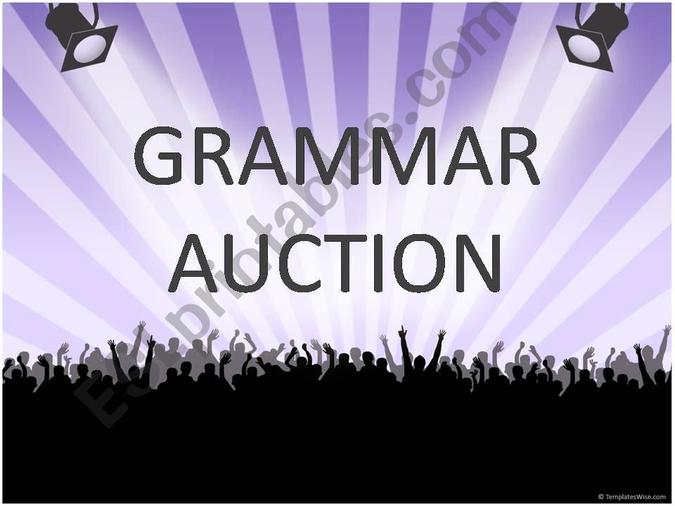 Grammar Auction powerpoint