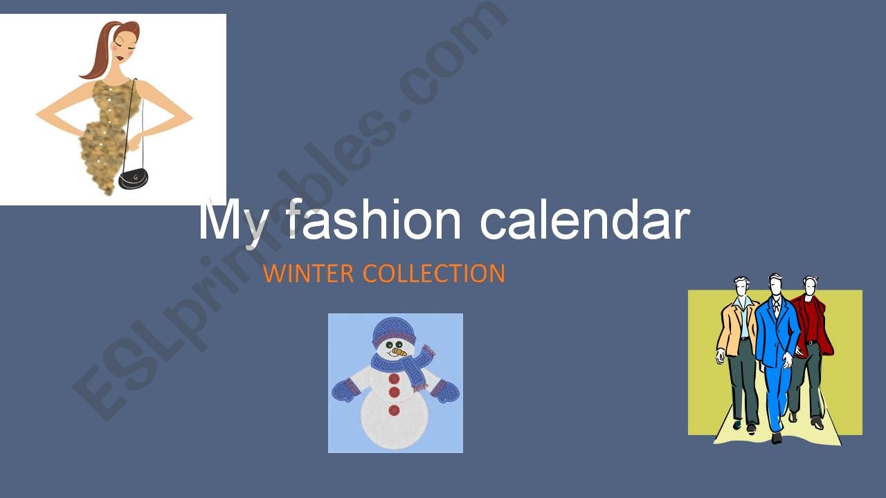 fashion calender-winter collection
