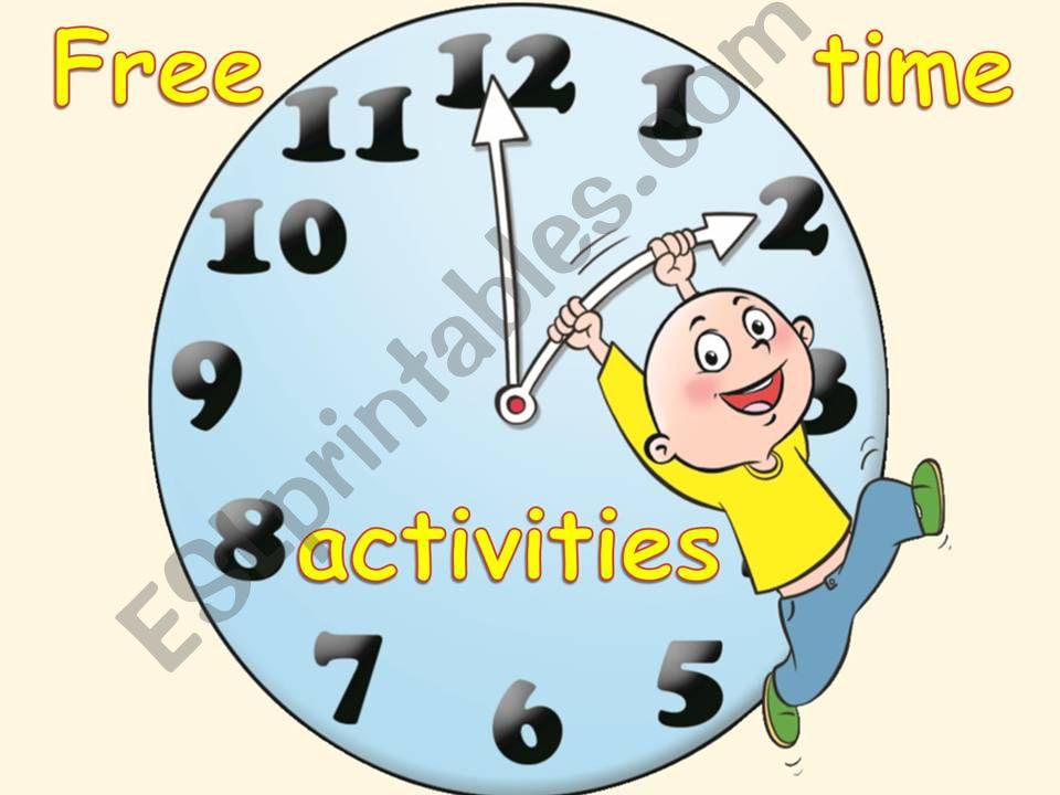 FREE TIME ACTIVITIES powerpoint